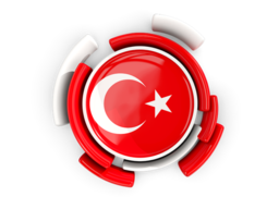turkey_round_flag_with_pattern_256